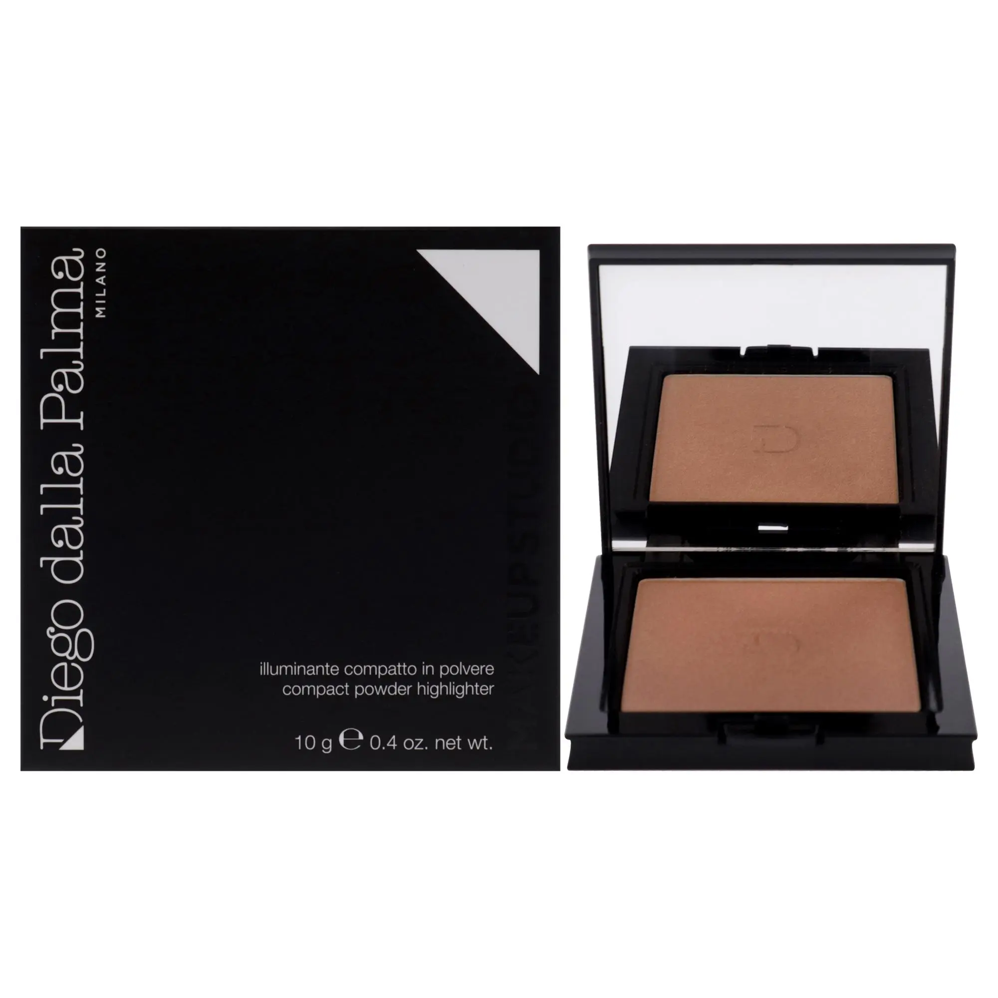 Women's Portable Compact Powder Highlighter Cosmetic - Diego Dalla Palma 32 Bronze, 0.4 oz Radiant Makeup for On-the-Go Use