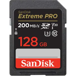 SanDisk Extreme Pro 128GB SDXC UHS-I V30 200MB/s Class 10 Memory Card