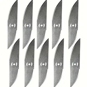 10pcs，6-inch S-type alloy blade lawnmower, metal weeding blade, suitable for battery-powered lawnmowers, can be used to cut weeds, shrubs and thorns in the garden.