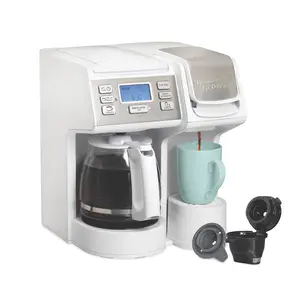 FlexBrew Trio Coffee Maker, Stainless Steel Accents, White