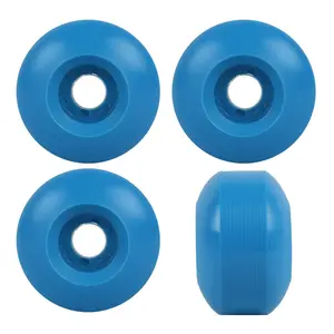 Blank Skateboard Wheels 52mm x 33mm 99A USA Made Sidecut Blue