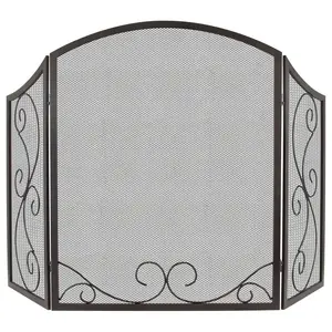 GHP Group  Iris Scroll Fireplace Screen