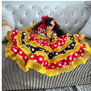 Gitana Muneca Spiritual Doll – Red Black Handmade Yoruba Orisha Inspired Ritual Doll for Protection, Power & Energy Cleansing, Santeria Religious Altar Home Decor Gift