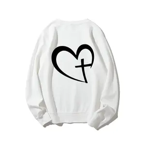 Christian Heart Sweatshirt, Religious Hoodie, Jesus Sweater, Faith Shirt, Christian Hoodiefor Women, Blessed Sweater, Inspirational Crewneck
