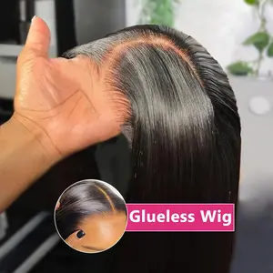 Bling Hair 30 32Inch 6x4 Glueless Wig Straight Lace Front Human Hair Wigs  7x5 Lace Closure Wig Human Hair For Black Women