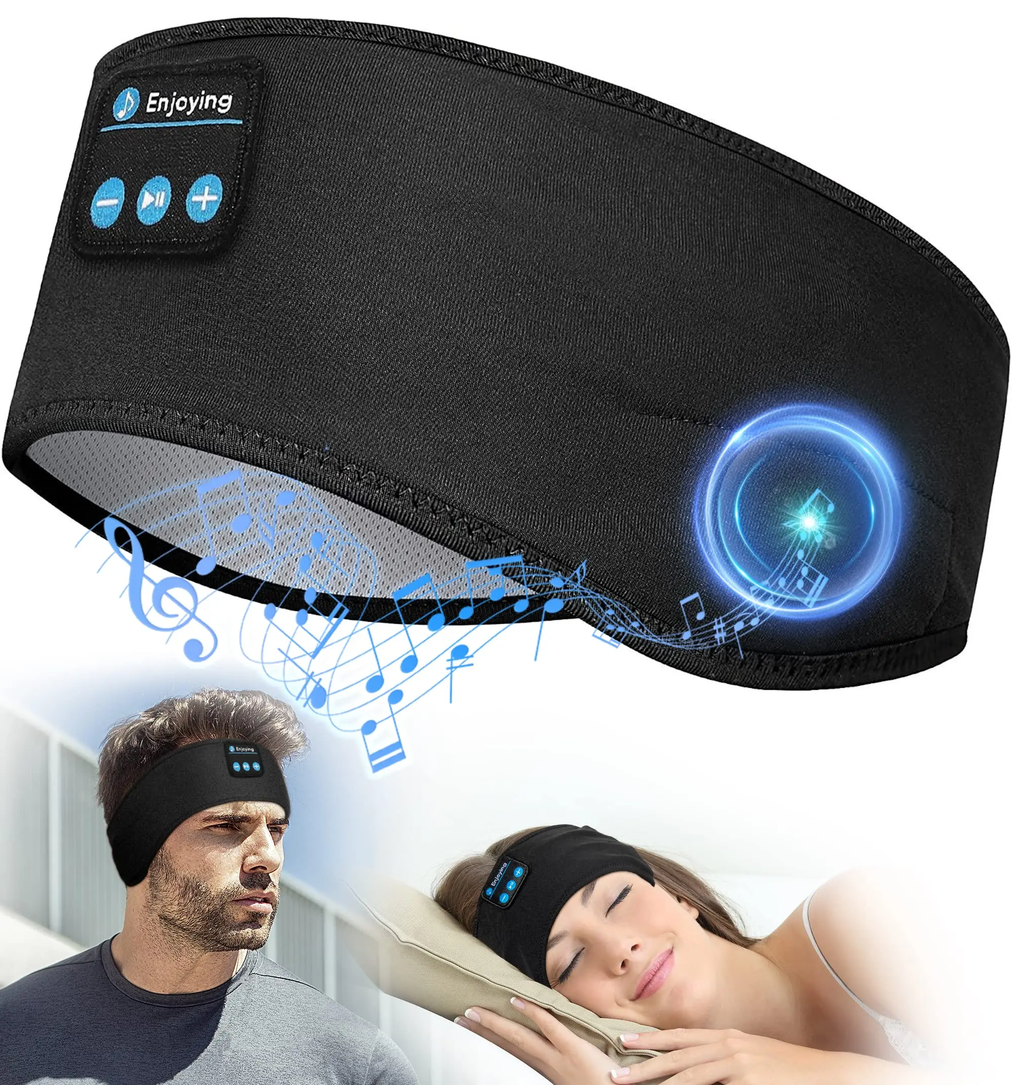 Bluetooth Sports Headband Headphones,Ultra-Thin HD Stereo for Workout, Travel, Meditation