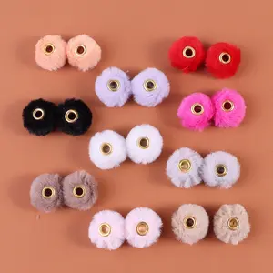 20pcs Random Color Felt Large Hole Beads for DIY Bracelets Necklaces, Valentine’s Day Decor, Home Decoration Craft Accessories, DIY Mix Beads, Beading Making