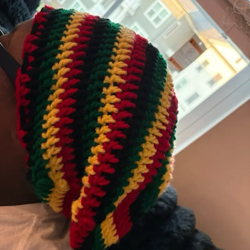 Handmade crochet loc sock/ beanie