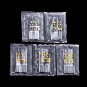 50Pcs 5 Size Home Sewing Machine Needle, HA 11/75,12/80,14/90,16/100,18/110 Universal, Sewing Machine Accessories For Singer Juki Brother Sewing Supplies