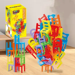 Educational Stacking Chair Toy, Interactive Parent-Child Game, Birthday Gift, BPA Free, Non-Sensitive Material, Ages 6-12, Stacker
