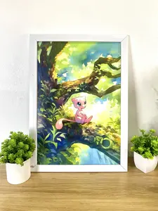 Mew, Anime Poster Wall Art, Bedroom Wall Art, Japanese Home Decor, Gift Perfect, Unframed Wall Art, Home Decor