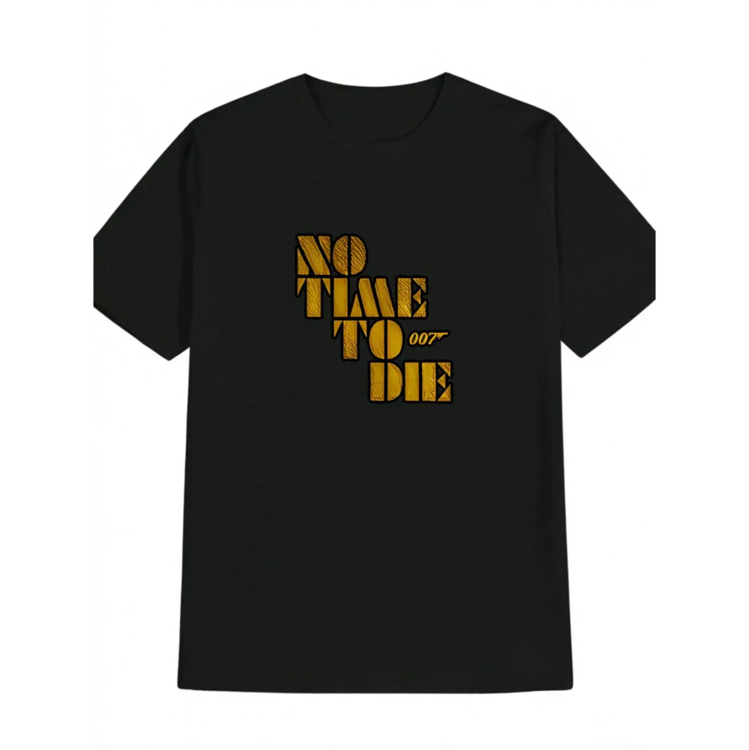 Unisex 100% Cotton James Bond 007 No Time To Die Graphic T-Shirt - Short-Sleeve Crew Neck Classic Clothes, Casual Sports Top, Breathable Text Print, Machine Washable, All Sizes Available Including XXXXL, for Fans