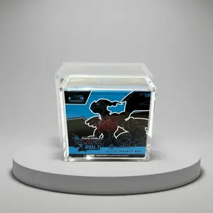 Acrylic Stackable Display Box, Elite Training Gift Box, Transparent Magnetic Closure, Suitable for Trading Cards, Collectibles, Sports Memorabilia, Trade Card Box