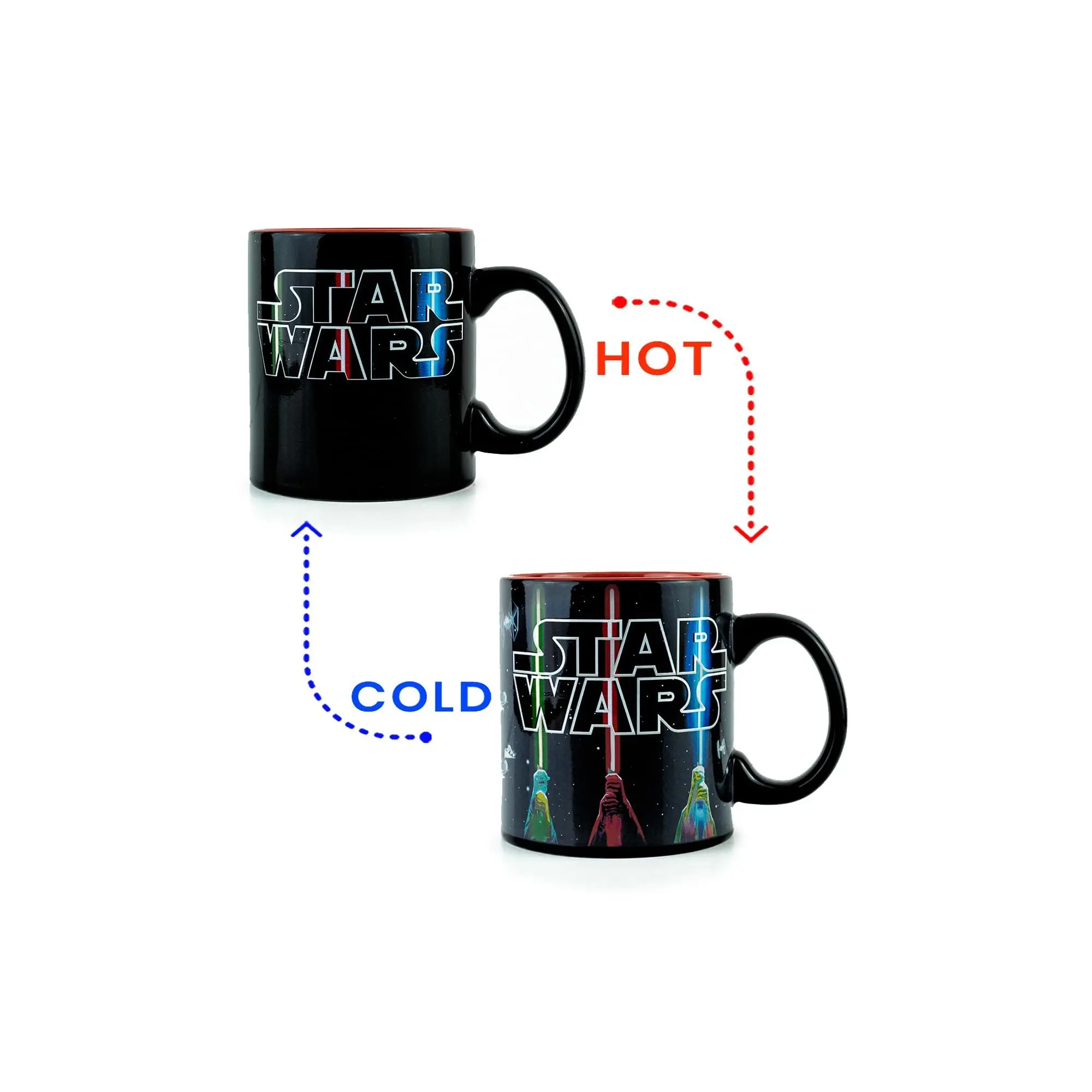 Star Wars Lightsaber Mug | Star Wars Heat Changing Mug | Holds 20 Ounces