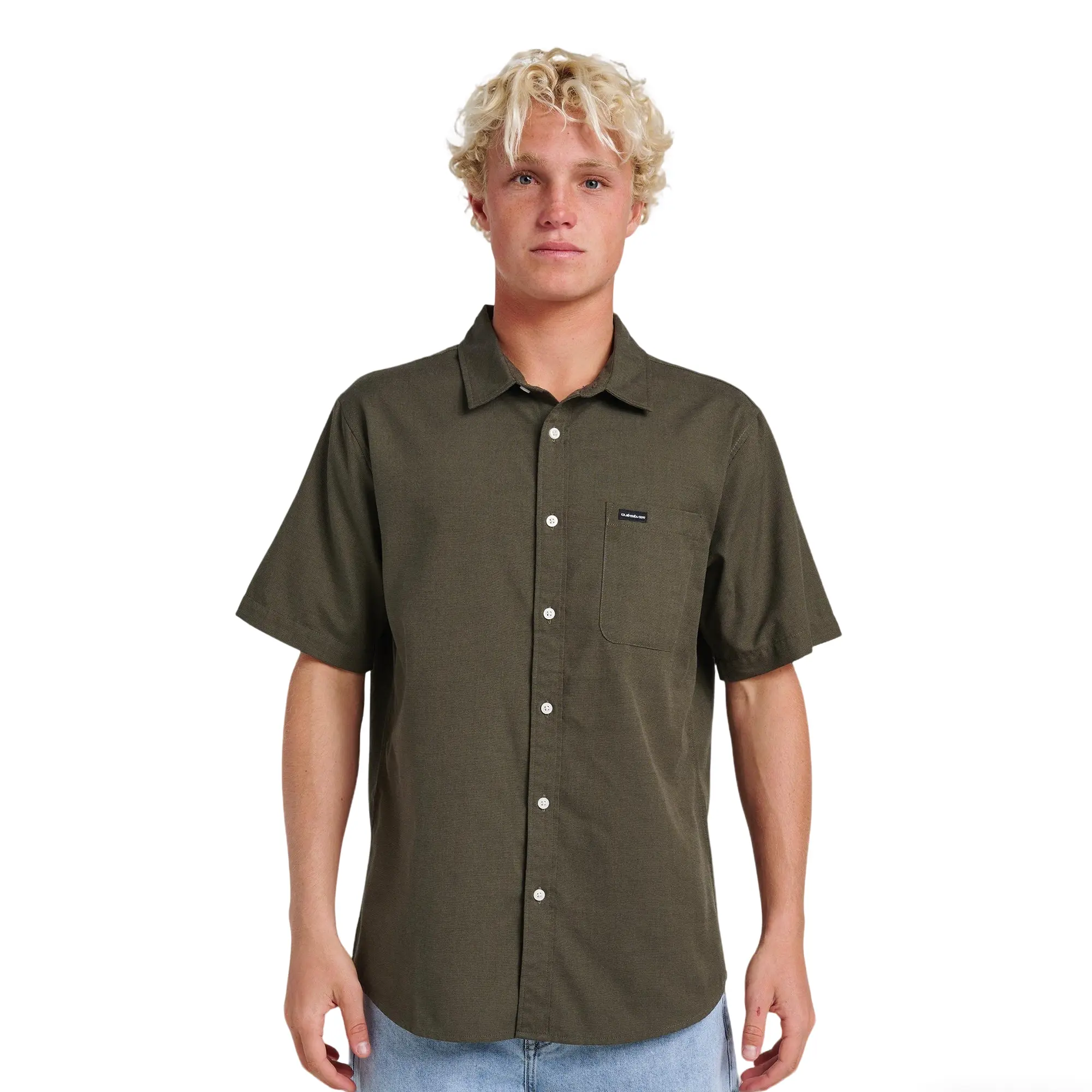 Quiksilver | Shoreline Classic Short Sleeve Shirt | Soft Hand Feel Regular Fit | Beach Days & Casual Streetwear Shortsleeve