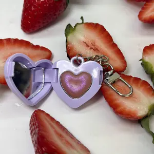 Keychain Strawberry Valentines Day LIP BALM Gift Idea Valentines 2026 vegan cruelty free moisturizing non sticky