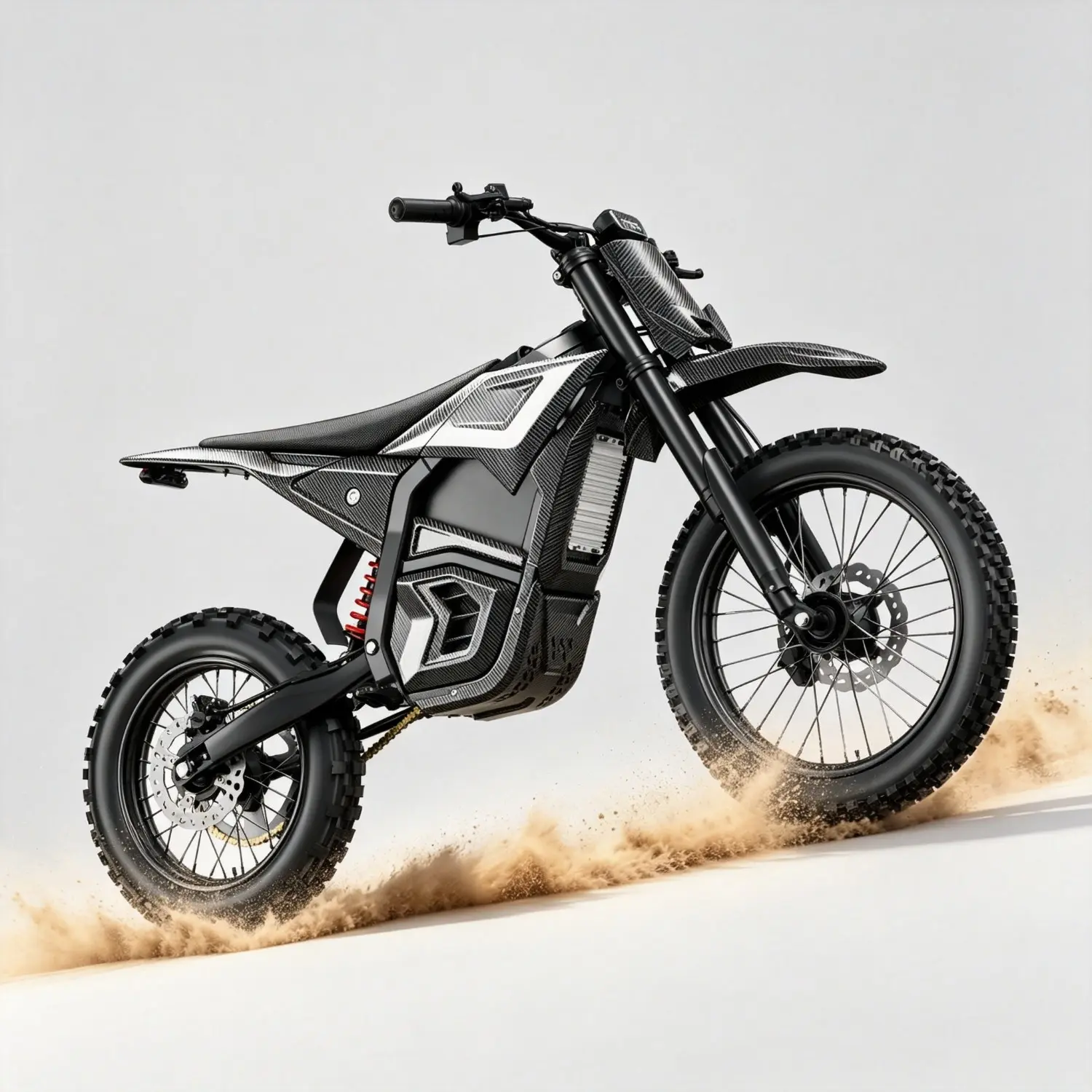 Q1 4000W High-Torque Dirt Bike Ebike for Teens, 48V 30Ah Lithium Battery, 43.7 MPH Top Speed, 55Miles Range, Adjustable Full Suspension, Hydraulic Disc Brakes, 14"/12" Aggressive Tread All-Terrain Tires Off-Road Electric Bike