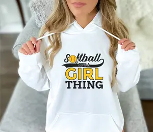 Softball It's A Girl Thing Hoodie Softball Hoodie Softball Player Hoodie Baseball Hoodie Matching Day Shirt Gift For Softball Player