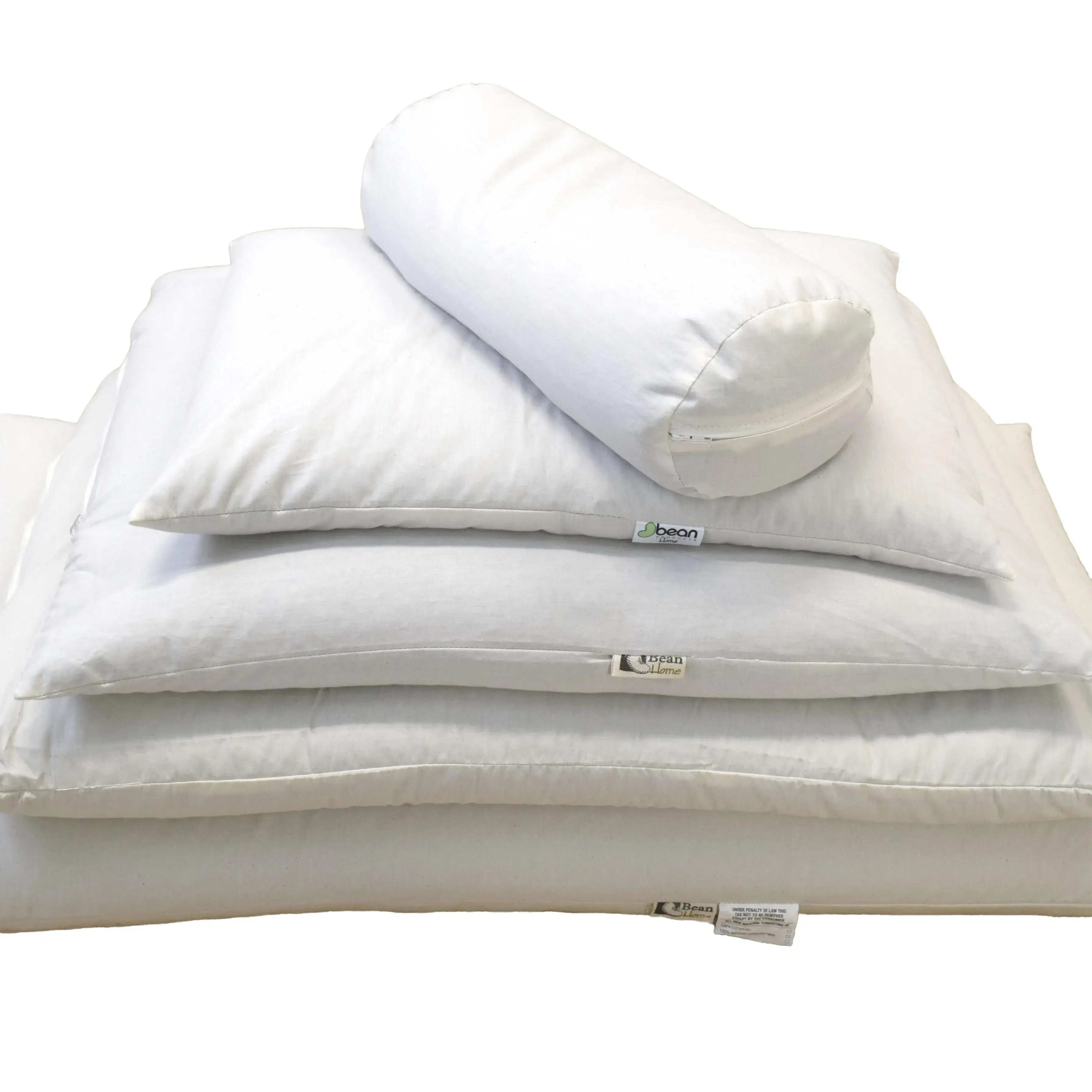 Ebean Organic Millet Hull Pillow - Sleeping Head Bed Pillow - Natural & Organic Cotton - Cooling & Support Features - Vegan & Cruelty-Free - Handcrafted in Chicago