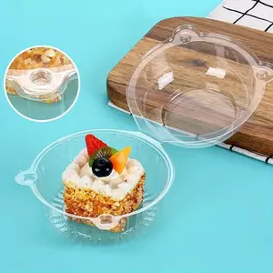 50 Pcs Value Pack Clear Plastic Cupcake Boxes with Lids - Perfect for Muffins, Mousse, Pastry & Sandwiches for Party Use
