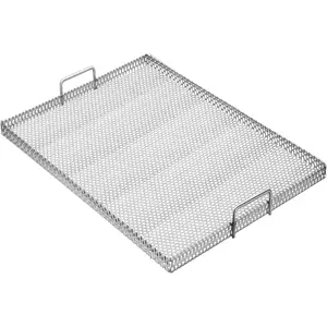 Extra Large Capacity Air Fry Basket Fits 27" & 30" Ovens Mesh Basket 24" 16" Stainless Steel Air Fryer Accessories Replacement for Oven Parts Dishwasher Safe for Crispy Food Cooking Kitchen