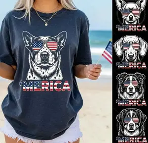 Comfort Colors 50+ Dog Funny 4th of July Shirt, Merica Golden Retriever Shirt, 4th of July Australian Shepherd Dog Shirt, Black Labrador Mom Gift, Patriotic Dog Tee, Maltese Lover Shirt, 4th of July Gift, 4th of July Shirt, 4th of July Dog, Navy Color