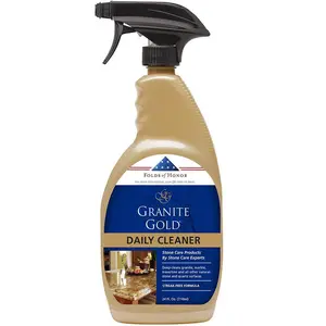 Granite Gold 24 oz. Daily Multi-Surface Countertop Cleaner for Granite, Quartz, Marble and more, granite countertop,marble countertop,travertine countertop,quartz countertop,kitchen counter,bathroom counter,dining room table,stone floor,streak-free finish