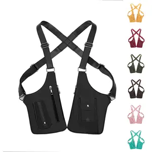 BIGWIG unisex adjustable underarm shoulder bag with anti-theft hidden storage space for your phone and other hunting and outdoor gear. This multi-functional tactical vest-style phone bag is suitable for travel and everyday wear