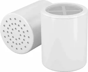 15-Stage Shower Head Filter Cartridge – 2 Pack Hard Water Softener Replacement, Removes Chlorine & Impurities for Healthier Skin