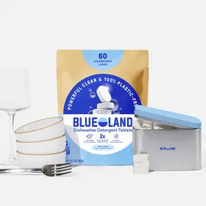Blueland Dishwasher Tablets, Plastic-Free, Mineral & Plant-Based Eco-Friendly Dish Soap Refill Tablets with Storage Tin Blueland Dishwasher Tablets, Plastic-Free, Mineral & Plant-Based Eco-Friendly Dish Soap Refill Tablets with Storage Tin
