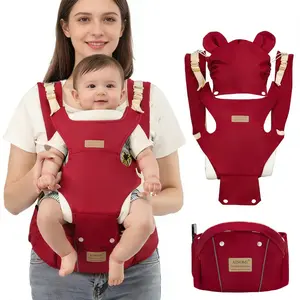 Multifunctional Baby Carrier, Adjustable Ergonomic Carrier, Front and Back Use, Adjustable Kangaroo Style, Hands-Free, Suitable for Infants to Toddlers, Mother's Day Gift