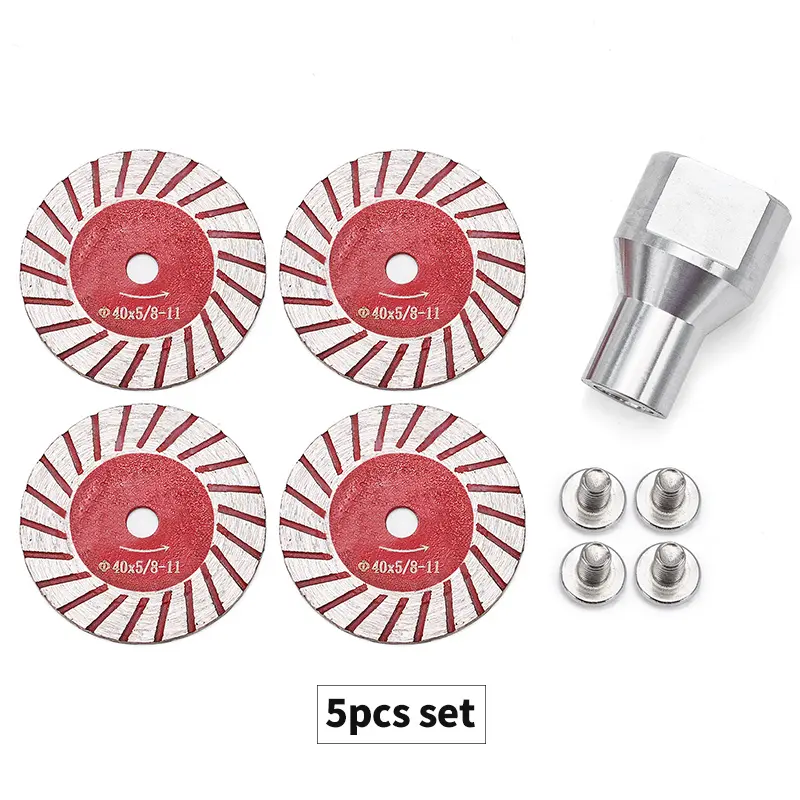 YXOK 5PCS 1.57"(40MM) Diamond Saw Blades for Granite, Marble, Sandstone, Tombstone & Stone - Angle Grinder Tool for Carving, Lettering in Masonry & DIY SummerVibes