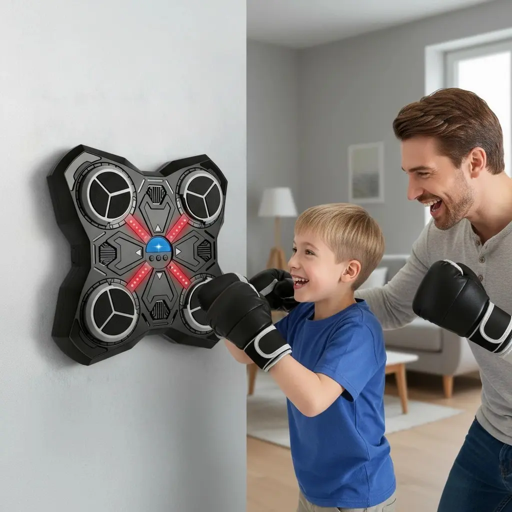 Interactive Boxing Pad for Kids & Adults, Training Boxing Equipment, Smart Target Training, Reaction Speed Boost, Rhythm Exercise, Safe Durable Abs Material