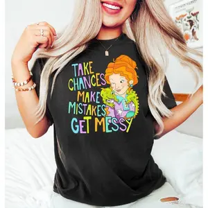 Take Chances Make Mistakes Get Messy Tshirt, Miss Frizzle Shirt, Back to School Shirt, Magic School Bus Shirt, Teacher Shirt, Get Messy Top Womenswear