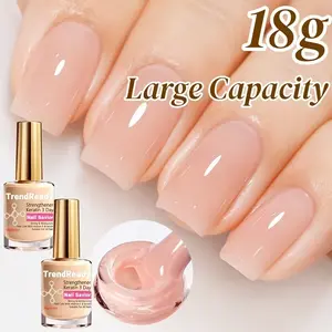 2pcs Nail Hardener Suitable For Weak Nails - Fast Drying & Long Lasting Nail Strengthener, Smoothing Polish For Instant, Manicure Essentials For Brittle, Soft, Splitting Nails - Ideal Gift For Christmas/Black Friday