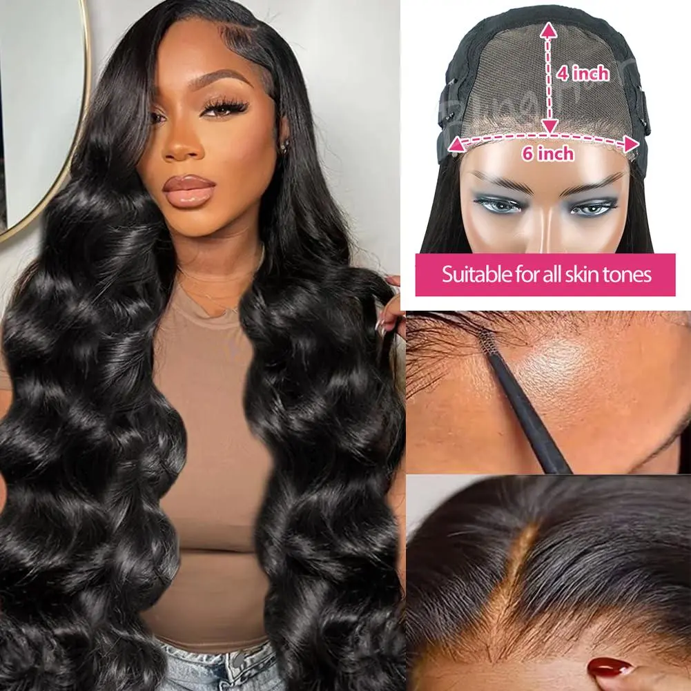 6x4 Glueless Body Wave