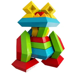 Pyramid Building Blocks Magic Tower Brain-Boosting Educational Multi-Functional Particles Children Boys Girls Assembly Toys Luban Tower 3d printed silent high-density sensory stretchy new nice pink stress relief anxiety squishy ball mini cooking play fun