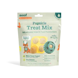 WOOF Pupsicle Mix, Easy-to-Make Treat Refills for Pupsicle Interactive Dog Toy, Lower Calorie Tasty Pops Made with Wholesome Ingredients