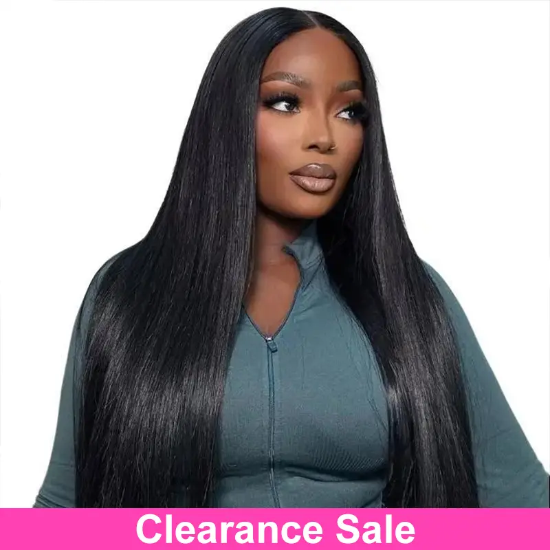 [Clearance Sale] BGMgirl Hair Straight Pre Plucked Pre Cut 6*4  HD Lace Wear Go Human Hair 180% Density Glueless Closure Wig Closure Wig #mothersdaygift #SummerVibes