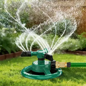 360 Degree Rotating Lawn Sprinkler, Automatic Garden Watering System, Large Area Coverage Irrigation, Heavy Duty Yard Sprinkler for Outdoor Spray, Adjustable Lawn & Garden Watering Device,Household Essential — Durable