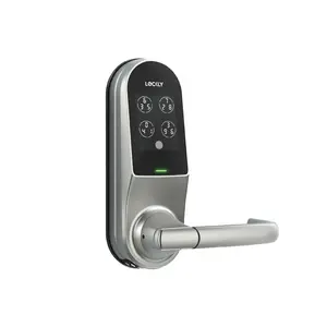 Lockly Guard PGD679DW Dual Locking Interconnected Smart Digital Electronic Code Lock - RFID, Fingerprint Reader, Wi-Fi/Bluetooth App, Touchscreen Keypad - Duo 679D, Digital Lock Security Lock