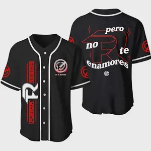 Fuerza Regida Baseball Jersey Pero No Te Enamores Jersey Fuerza Regida PNTE Baseball Jersey Shirt Gift For Fans Men Women