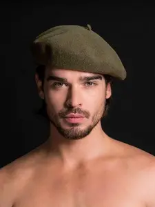 Solid Color Warm Material Wool Beret, Plain Pattern Casual Outdoor Sports Hat for Men & Women, Fashion Accessories for Daily Wear