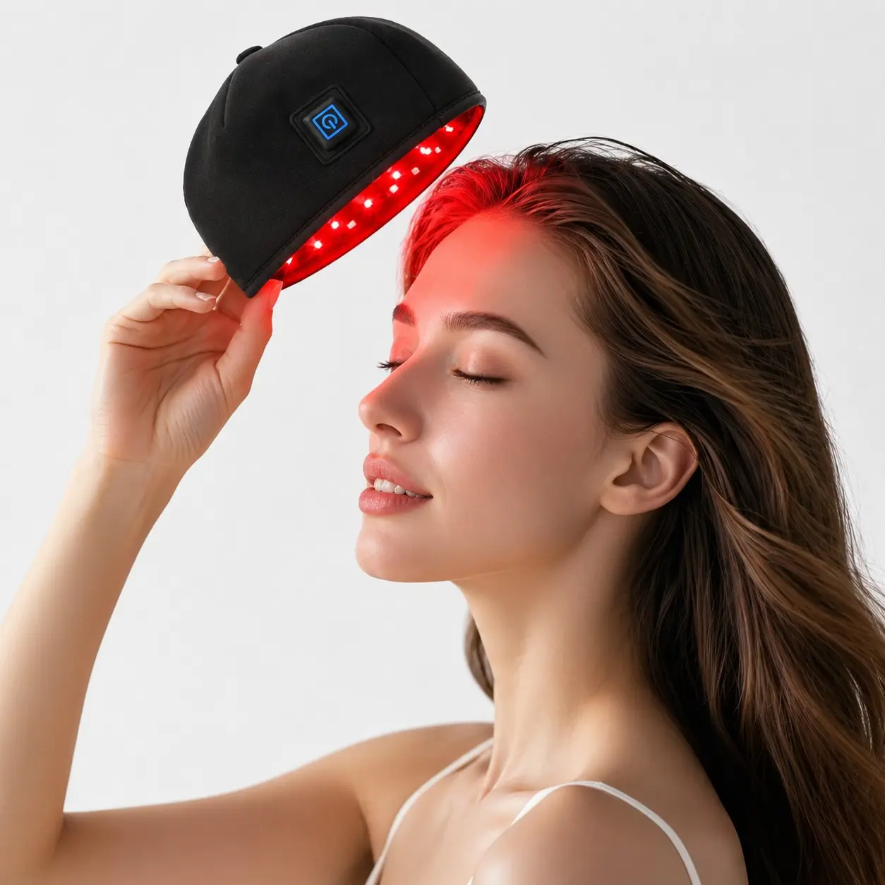 Festival Gift, 120 LED Scalp Care Light Cap, Hair Growth Cap, 660nm Light and 830nm Infrared, Near Infrared Phototherapy Hat, Adjustable Hair Bonnet, Hair Care Tool