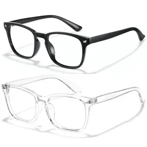2024 Fashion Computer Gaming Glasses,Party Glasses,TV Glasses,Lightweight Frame Eyewear,Men/Women,Clear Gaming Glasses Lenses,1 Pack,2 Pack,3 Pack