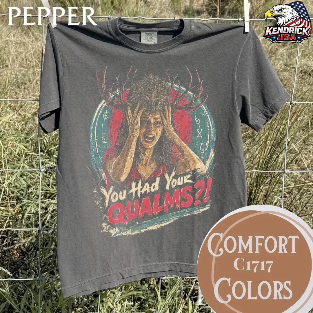 You Had Your Qualms vintage design t-shirt, Patricia Widow's Bay shirt, Kate O'Flynn as Patricia tee, Widow's Bay fan merch