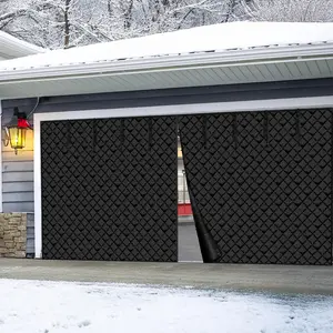 VEVOR Garage Door Screen for Winter,  16x7FT, Garage Door Insulation Kit, Magnetic Thermal Insulated Door Curtain with 300D Oxford Fabric Heavy Duty Weighted Bottom, Easy Assembly for Garage Door