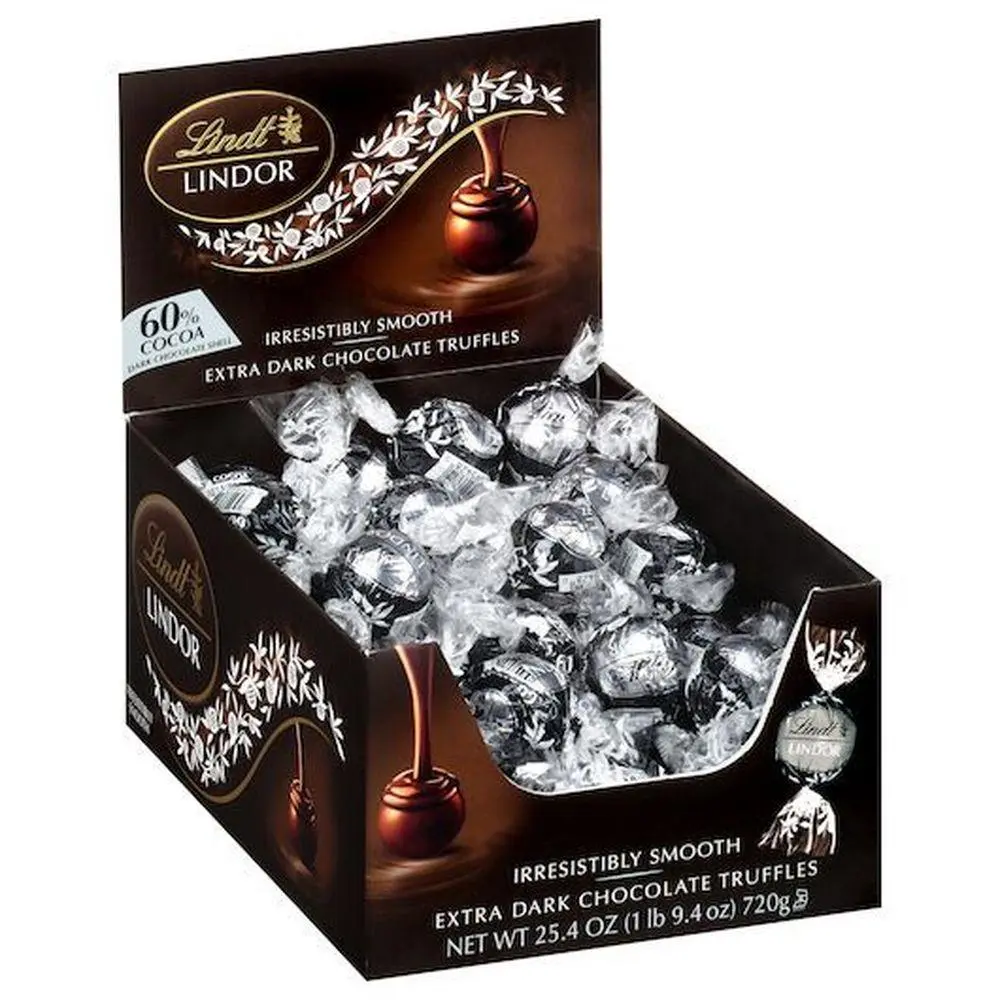 Lindt Lindor Extra Dark Truffles 25.4 Oz 60 Pieces