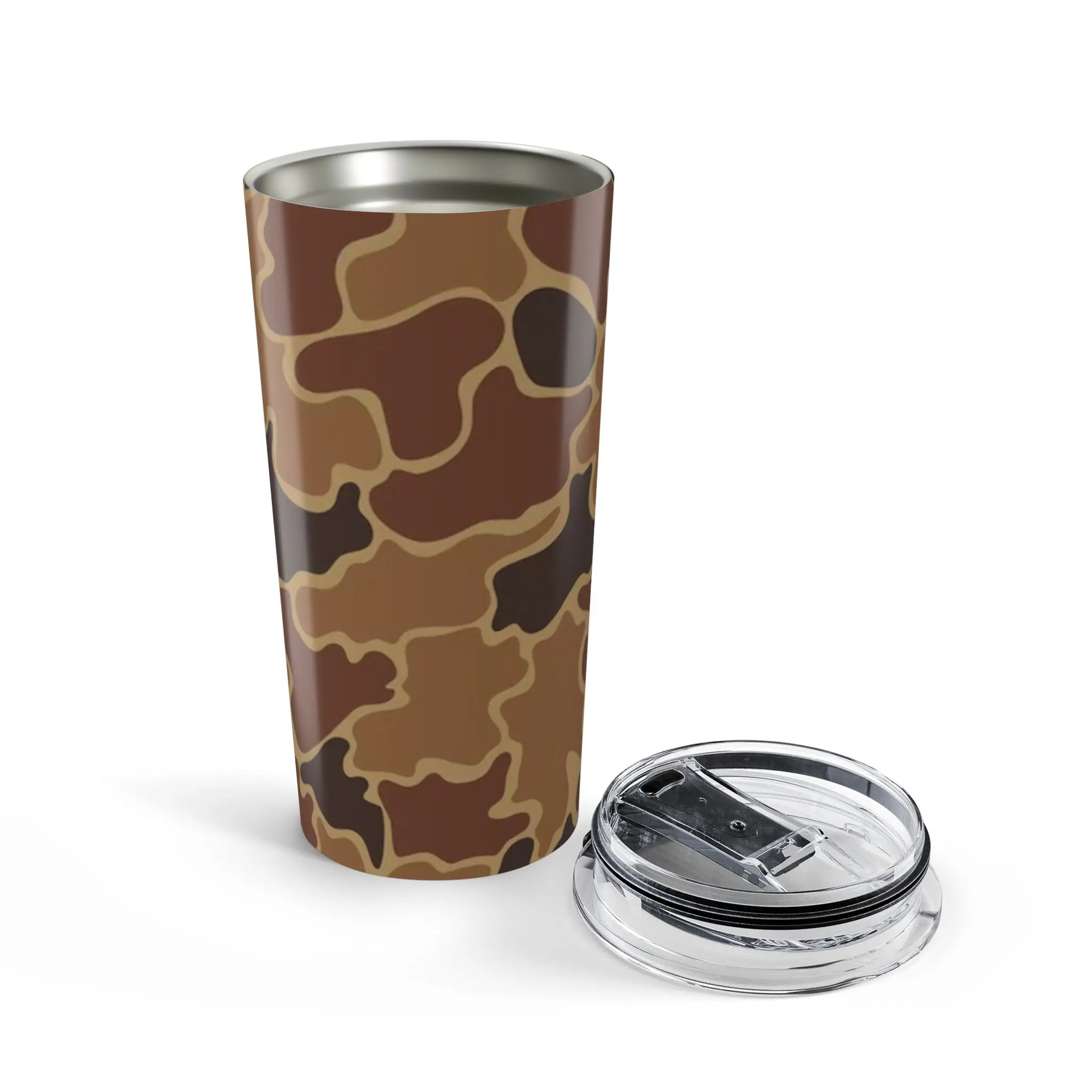 Everything Camo Collection – Drake Old School Camo 20oz Insulated Tumbler – Stainless Steel Travel Cup, Reusable Coffee Mug with Lid