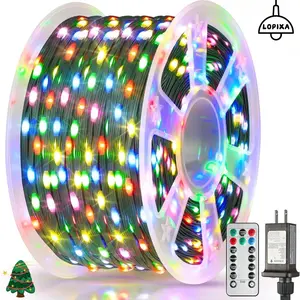 Lopixa™394FT LED  Multi-Color Auto-Timer Christmas Lights – 1200 Multicolor Twinkle Lights with Remote, 8 Modes, Dimmable, Timer & Waterproof, Scratchless & Paint-Safe for Car Decoration, Xmas Tree, Party & Outdoors!